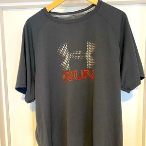 Under Armour Run Dry Fit T Shirt - XXL - Gray